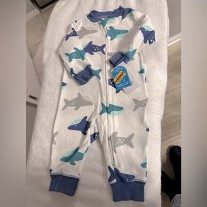 Baby boys  one piece outfit with sharks